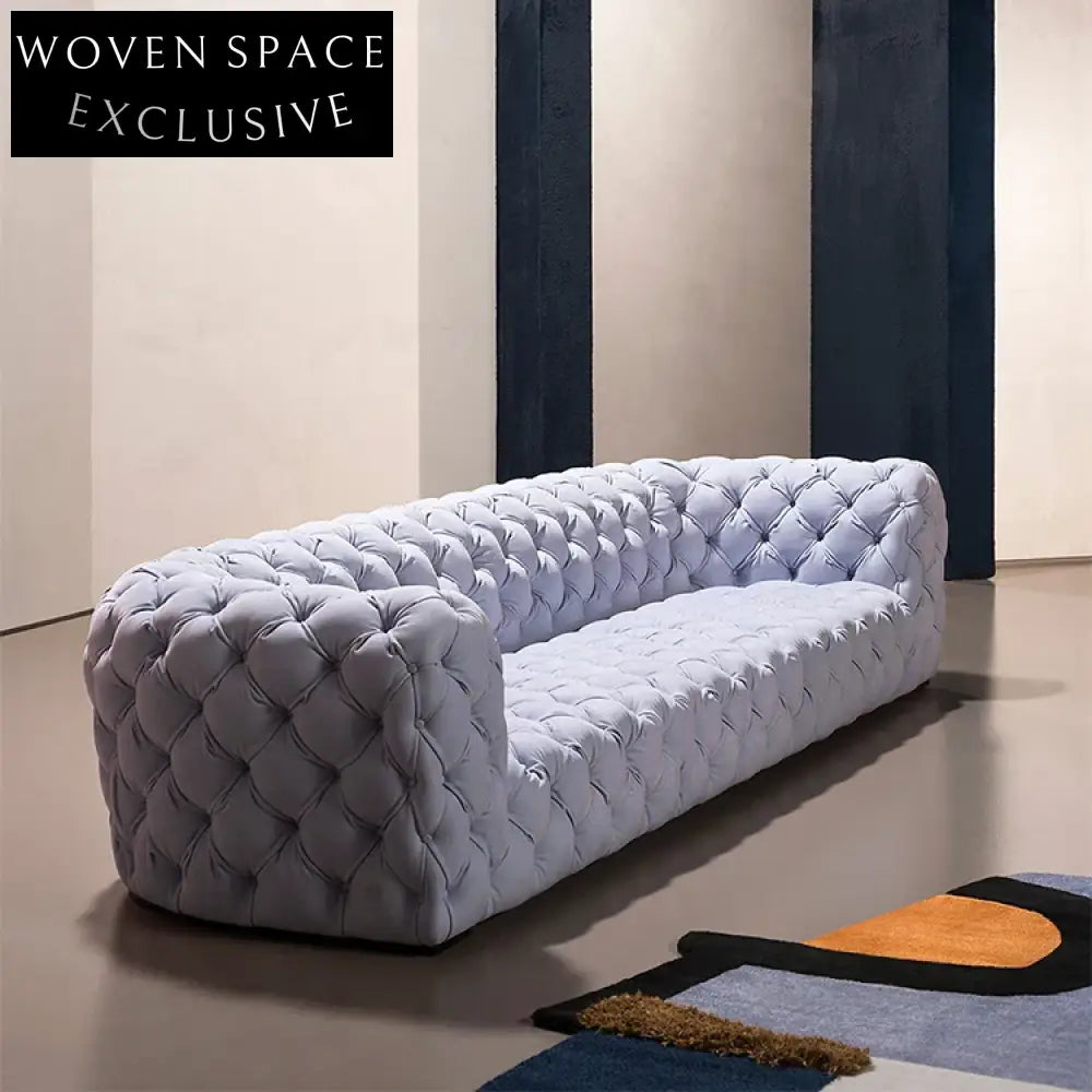 Italian Design Modern Luxury Soft Fabric Chesterfield Living Room Sofa