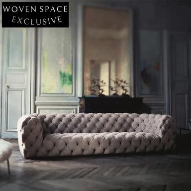 Italian Design Modern Luxury Soft Fabric Chesterfield Living Room Sofa