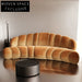Italian Design Velvet Sectional Sofa Couch - Luxury Living Room Furniture