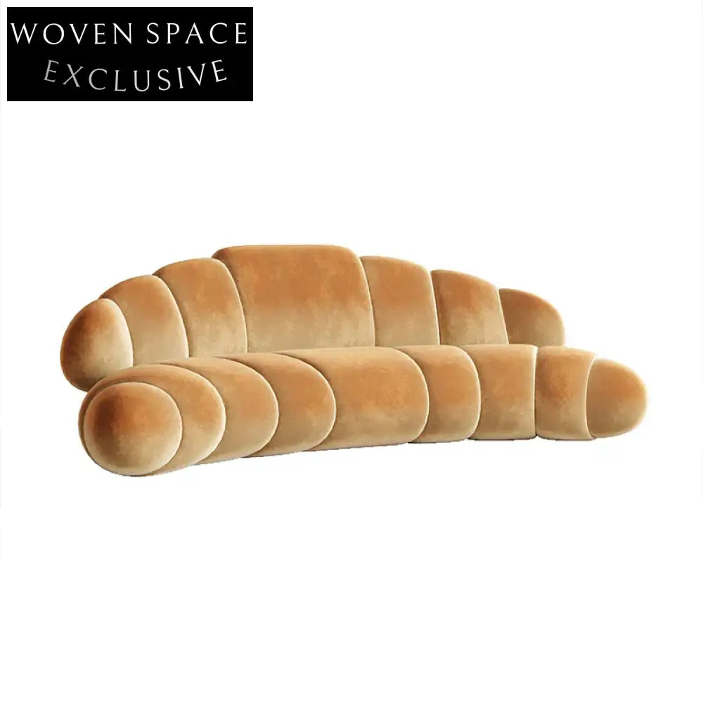 Italian Design Velvet Sectional Sofa Couch - Luxury Living Room Furniture