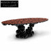 Italian Designer Fiberglass Oval Bubble Dining Table - Modern Luxury Style