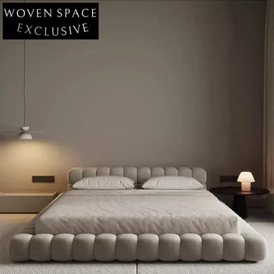 Italian Elegance Suede Fabric Sofa Bed, Solid Wood Frame, Plush Comfort Bed