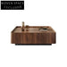 Italian Elegance Wood Veneer Modern Living Room Coffee Table