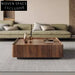 Italian Elegance Wood Veneer Modern Living Room Coffee Table