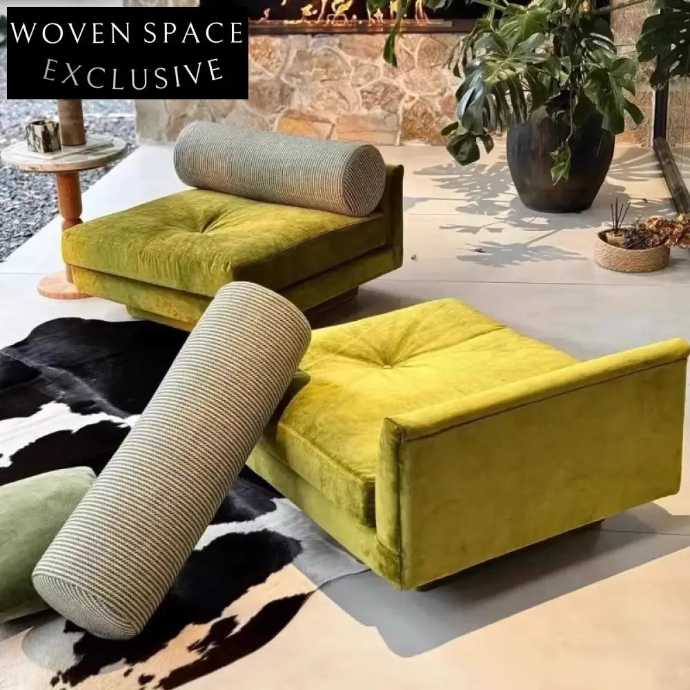 Italian Light Luxury Corduroy Velvet Fabric Modern Modular Sectional Sofa Set