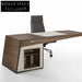 Italian Light Luxury Modern Executive Wooden Desk Table for Home Office