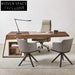 Italian Light Luxury Modern Executive Wooden Desk Table for Home Office