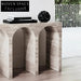 Italian Luxury Arch Travertine Marble Console Table for Elegant Home Entryway