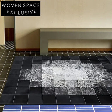 Italian Luxury Black White Abstract Area Rug for Living Room Bedroom Sofa