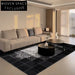 Italian Luxury Black White Abstract Area Rug Modern Living Room Bedroom Carpet