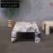 Italian Luxury Calacatta Viola Marble & Travertine Stone Living Room Coffee Table