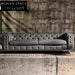Italian Luxury Chesterfield Sectional Sofa Durable PU Leather for Living Room