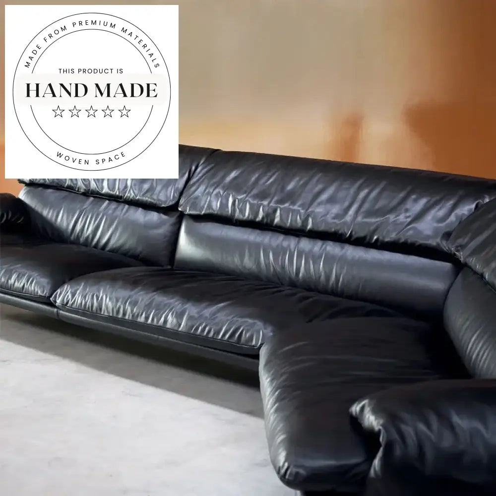 Italian Luxury Frosted Fabric Curved Sectional Down Filled Villa Sofa