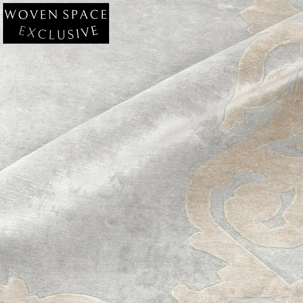 Italian Luxury Geometric Hand-Tufted Tencel Carpet for Modern Living Room Bedroom