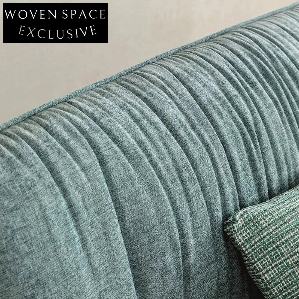 Italian Luxury King Size Solid Wood Linen Fabric Modern Bed