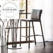 Italian Luxury Leather Modern Nordic Designer High Kitchen Cafe Bar Stool
