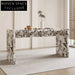 Italian Luxury Natural Marble Round High Bar Dining Table for Kitchen