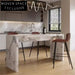 Italian Luxury Natural Marble Round High Bar Dining Table for Kitchen