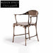 Italian Luxury Pure Copper Dining Chair for High-End Home Restaurant Villa