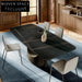 Italian Luxury Rectangle Sintered Stone Top Modern Durable Dining Table