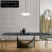 Italian Luxury Rectangle Sintered Stone Top Modern Durable Dining Table