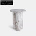 Italian Luxury Round Marble Coffee Side Table for Living Room, Hotel, Villa