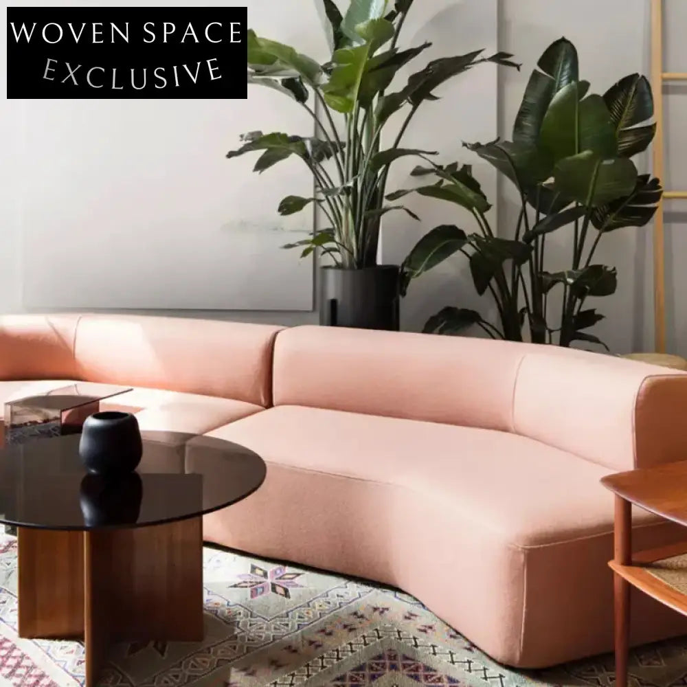 Italian Luxury Sectional Fabric Sofa Couch Modern Living Room Furniture