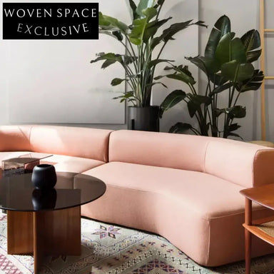 Italian Luxury Sectional Fabric Sofa Couch Modern Living Room Furniture