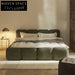 Italian Luxury Teddy Fabric Upholstered King Queen Size Modern Bed