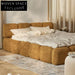 Italian Luxury Teddy Fabric Upholstered King Queen Size Modern Bed
