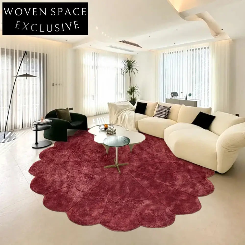 Italian Luxury Tencel Silk Hand-made Custom Round Square Area Rug