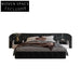 Italian Luxury Upholstered King Size Velvet Fabric Double Bedroom Bed
