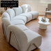 Italian Luxury Velvet Sectional Sofa with Modern Metal Legs - Modular Couch