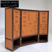 Italian Luxury Walnut Leather Jewelry Tool Storage Cabinet for Villa Living Room
