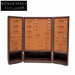 Italian Luxury Walnut Leather Jewelry Tool Storage Cabinet for Villa Living Room