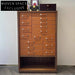 Italian Luxury Walnut Leather Jewelry Tool Storage Cabinet for Villa Living Room
