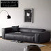 Italian Microfiber Leather Luxury Floor Sofa Set for Modern Homes