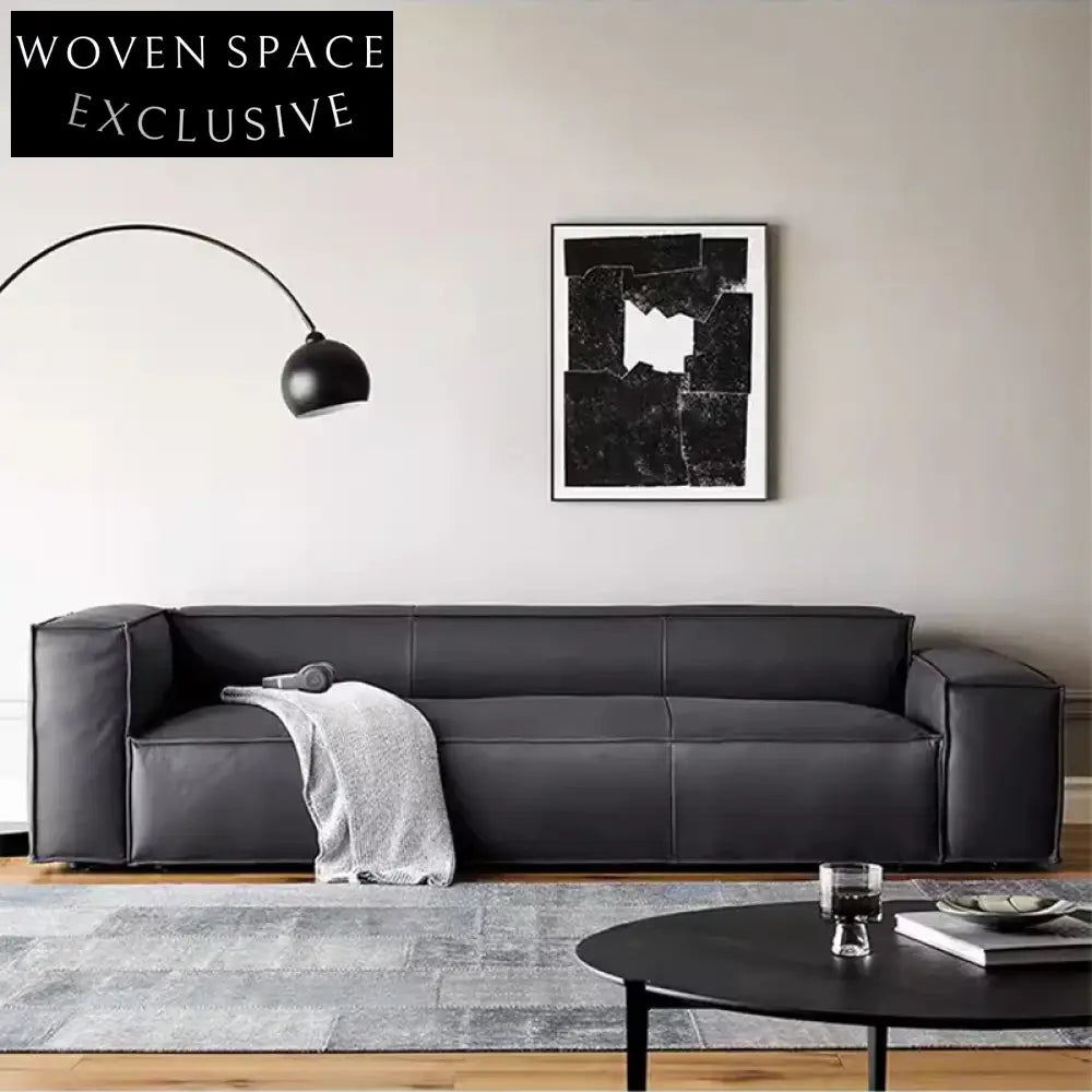 Italian Microfiber Leather Luxury Floor Sofa Set for Modern Homes