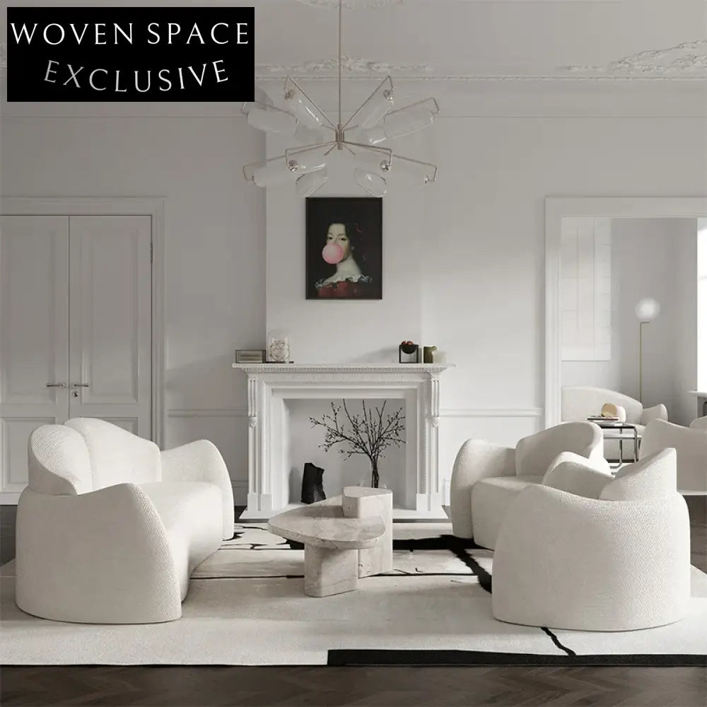 Italian Minimalist Modern Home Living Room 3-Seater Cotton Linen Corner Sofa