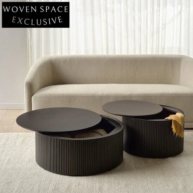 Italian Minimalist Modern Wood Coffee Table for Living Room & Bedroom