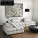 Italian Minimalist Modular Fabric Corner Living Room Sofa Set