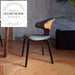 Italian Modern Designer Solid Wood Leather Upholstered Dining Chair