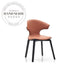 Italian Modern Designer Solid Wood Leather Upholstered Dining Chair