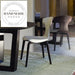 Italian Modern Designer Solid Wood Leather Upholstered Dining Chair