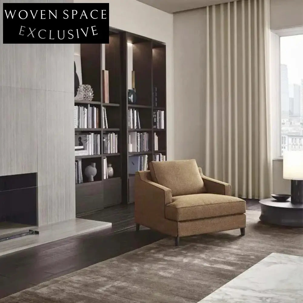 Italian Modern Modular Sectional Sofa, Fabric Leather Upholstery Living Room Couch