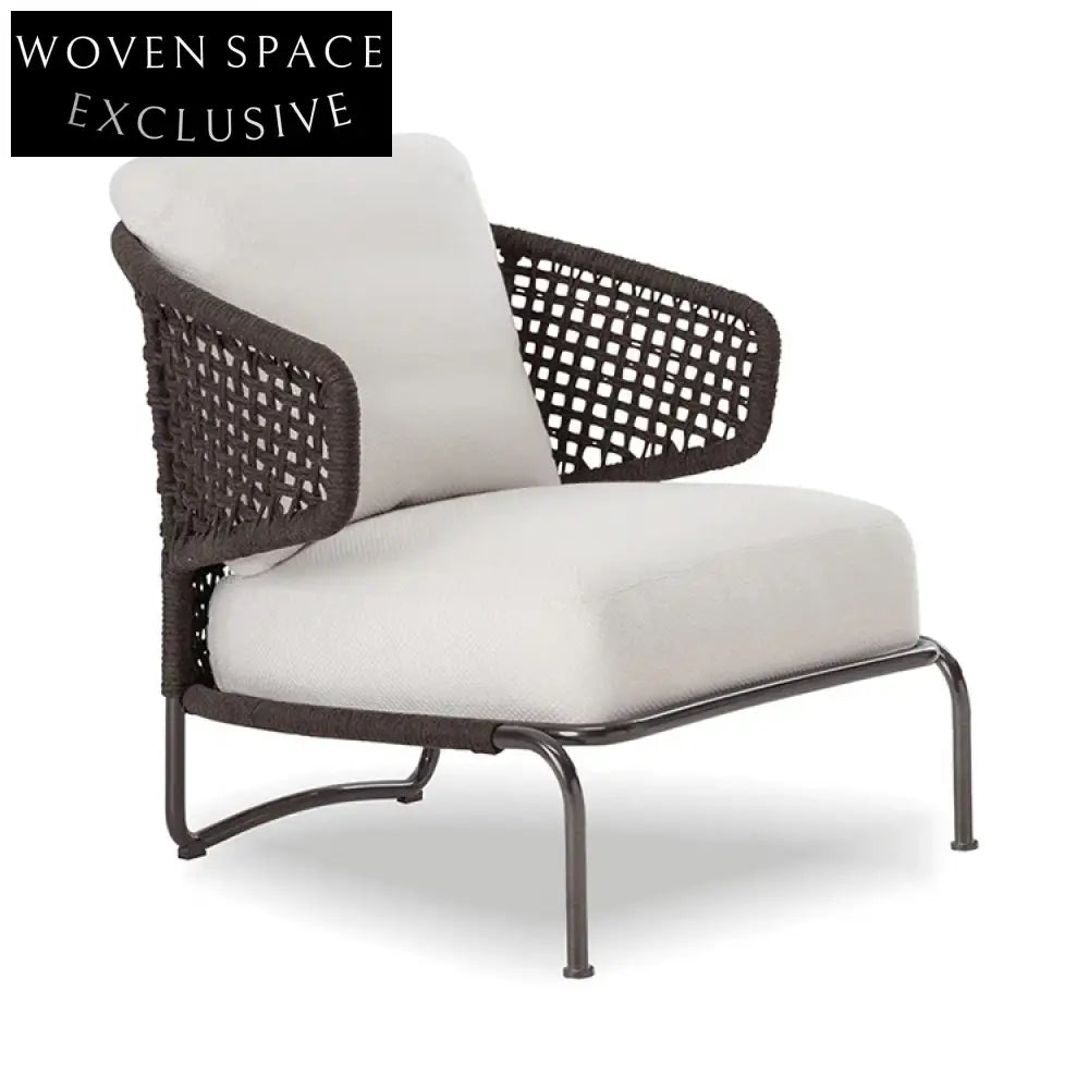 Italian Modern Outdoor Sofa Set with Waterproof Fabric & Aluminum Frame