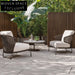 Italian Modern Outdoor Sofa Set with Waterproof Fabric & Aluminum Frame