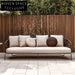 Italian Modern Outdoor Sofa Set with Waterproof Fabric & Aluminum Frame
