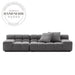 Italian Modern Tufted Modular Fabric L-Shaped Sectional corner sofa