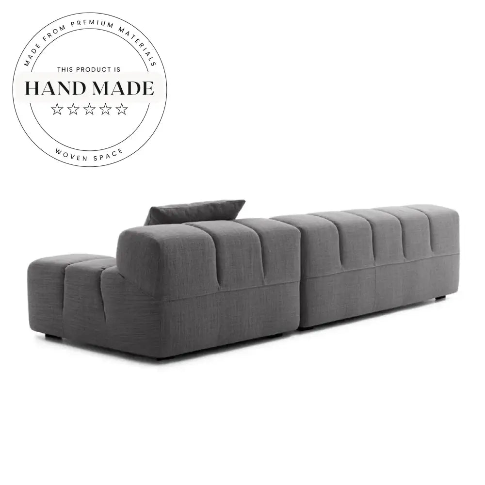 Italian Modern Tufted Modular Fabric L-Shaped Sectional corner sofa